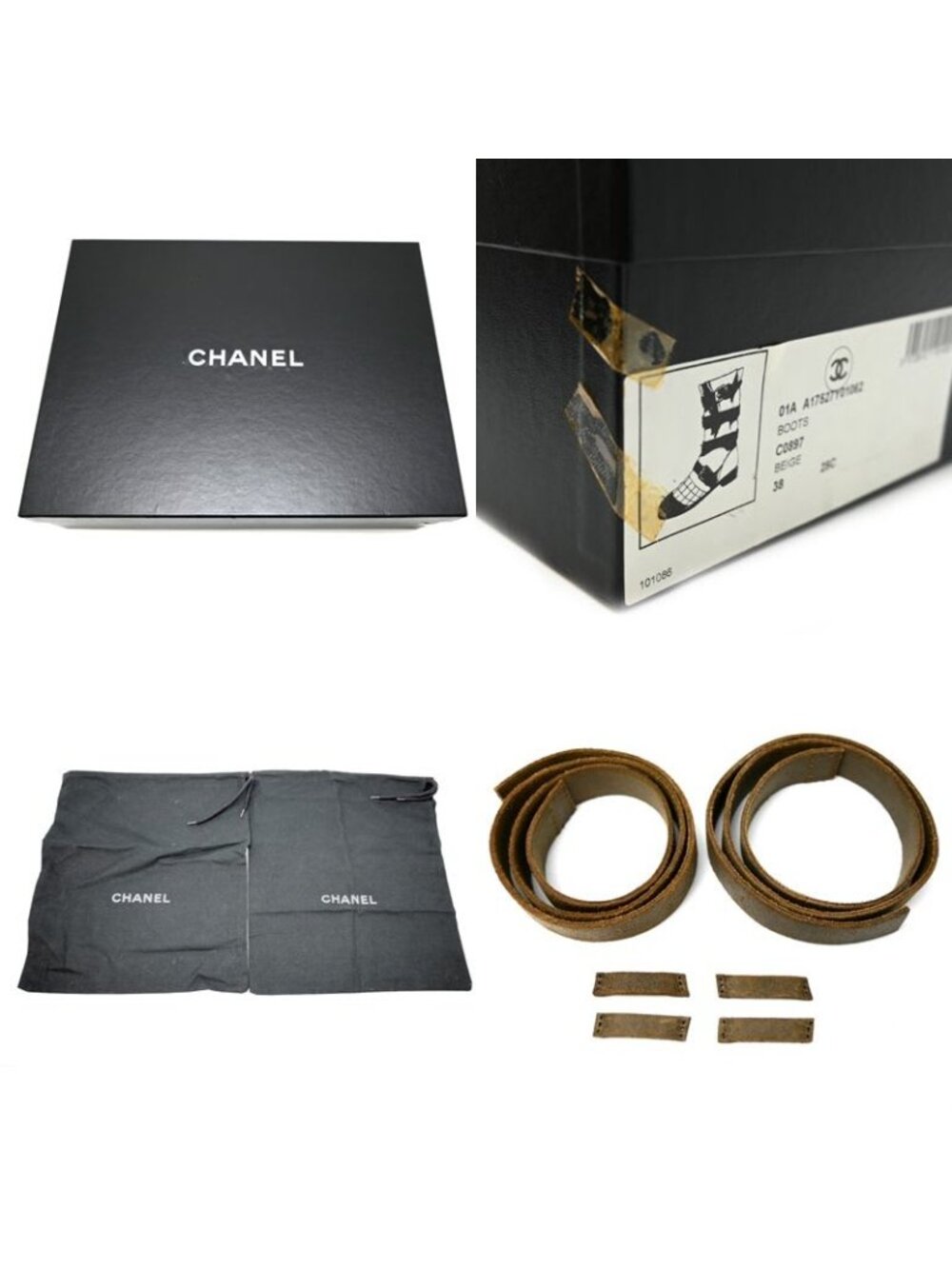 Chanel Boots Twist Size 24.5 - Picture 10 of 10